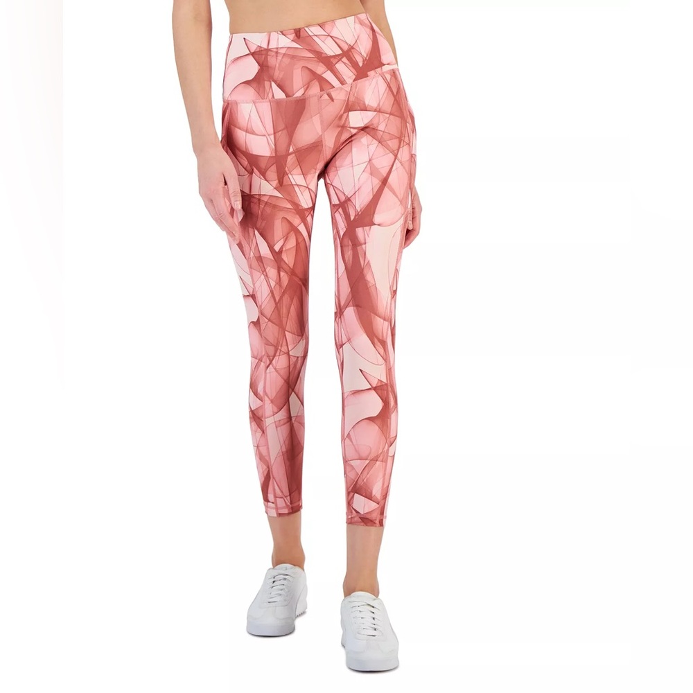 NWT Petite Women's Swirling Smoke 7/8 Leggings PL